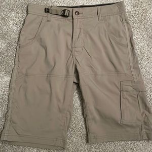 Prana Stretch Zion Short, Men’s 30 waist, 12” inseam, Khaki color